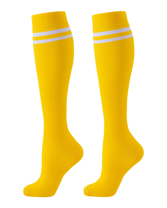 Knee-High Compression Socks - Yellow